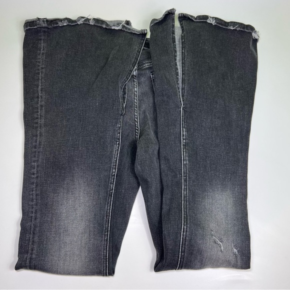 FLYING MONKEY - MID-RISE FLARE W/ EXPOSED BUTTON FLY & SLIT size 24 - Picture 9 of 10